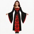 thumbnail image 1 of KAUOD Girls Vampire Princess Dress Clothes Halloween Party Dresses for Kid Age 3-12, 1 of 6