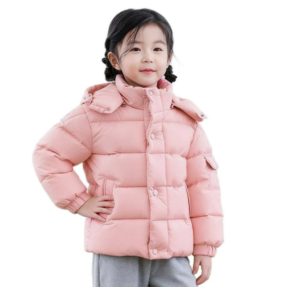 KAUOD Girls Winter Puffer Jackets Quilted Insulated Hooded down Coats Kids Thick Warm Zip up Packable Lightweight Outwear