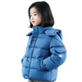 thumbnail image 1 of KAUOD Girls Winter Puffer Jackets Quilted Insulated Hooded down Coats Kids Thick Warm Zip up Packable Lightweight Outwear, 1 of 3