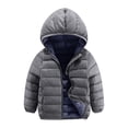 thumbnail image 1 of KAUOD Kids Boys Quilted down Jackets Lightweight Warm Zip up Hooded Puffer Coats Toddler Plain Soft Windproof Outwear, 1 of 9