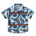 thumbnail image 1 of KAUOD Kids Boys Short Sleeve Tropical Shirt Toddler Boy Summer Hawaiian Collared Button Down Shirts Funny Print Vacation Tops, 1 of 9