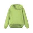 thumbnail image 1 of KAUOD Kids Cotton Hoodies Loose Plain Pullover Hoodie Sweatshirts Boys Girls Cotton Soft Fall Casual Clothes with Pockets, 1 of 4