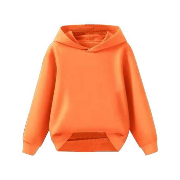 KAUOD Kids Cotton Hoodies Loose Plain Pullover Hoodie Sweatshirts Boys Girls Cotton Soft Fall Casual Clothes with Pockets