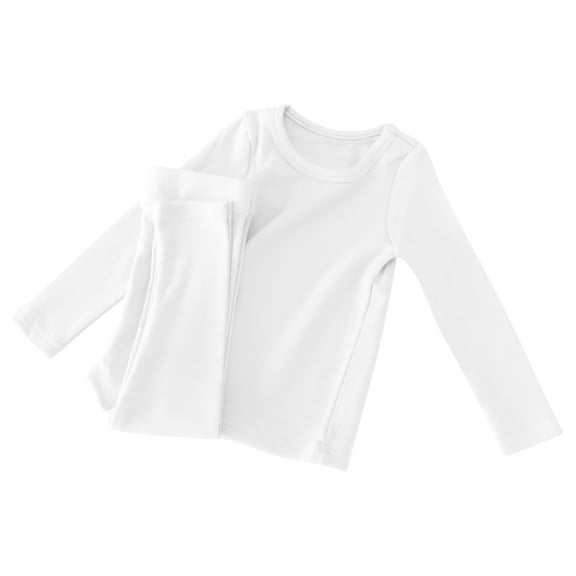 KAUOD Kids Cotton Thermal Shirt Pants Set 2 Piece Long Sleeve Soft Tops Pants Undershirts Outfits Boys Girls Casual Clothes