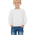 thumbnail image 1 of KAUOD Kids Crew Neck Fleece Sweatshirts Long Sleeve Thermal Pullover Sweater Toddler Boys Plain Cotton Shirt Tops Clothes, 1 of 9