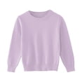 thumbnail image 1 of KAUOD Kids Knit Pullover Sweater Loose Soft Crew Neck Sweater Clothes Boys Girls Fall Casual Lined Sweatshirts Tops Clothes, 1 of 9