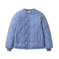 thumbnail image 1 of KAUOD Kids Lightweight Puffer Jackets Button Open Front Quilted Windproof Coats Boys Girls Long Sleeve Winter Outwear, 1 of 6