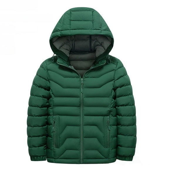 KAUOD Kids Lightweight Waterproof Puffer Jackets Quilted Hooded Padded Insulated down Coats Boys Girls Zipper Outwear