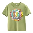thumbnail image 1 of KAUOD Kids Little Boys Girls 100 Days of School Shirt Short Sleeve Funny Graphic Letters Print Tees Kindergarten Shirt, 1 of 1