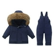 thumbnail image 1 of KAUOD Kids Puffer Waterproof Snow Suits 2 Piece Winter Snowboard Ski Jackets Bib Overall Set Boys Girls Warm Snowpants, 1 of 9
