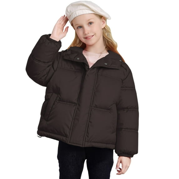 KAUOD Kids Toddler Waterproof Puffer Jackets Quilted Insulated Winter Hooded Coats Boys Girls Thick down Outwear with Pockets