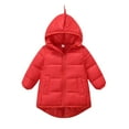 thumbnail image 1 of KAUOD Kids Toddler Zip up Hooded Puffer Coats Winter Warm Windproof Outwear Boys Quilted Thick Down Jackets with Pockets, 1 of 6