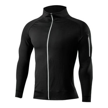KAUOD Men's Lightweight Shirts Long Sleeve Sun Shirts UPF 50+ Tees Full Zipper Fishing Running Rash Guard T-Shirts Outdoor Shirt