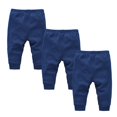 thumbnail image 1 of KAUOD Pull On Cotton Jogger Pants for Toddler Baby, Infant Girls Boys Stretch Solid Plain Pants, Athletic Sweatpants, 1 of 8