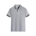 thumbnail image 1 of KAUOD Short Sleeve Polo Shirts for Boys School 𝗨niform Striped Loose Fit Pullover Tops Trendy Casual Preppy Shirt, 1 of 8