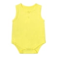 thumbnail image 1 of KAUOD Solid Sleeveless Bodysuits Romper for Toddler Baby Boys New Born Tank Top Jumpsuit Soft Lightweight One Piece Clothes, 1 of 2