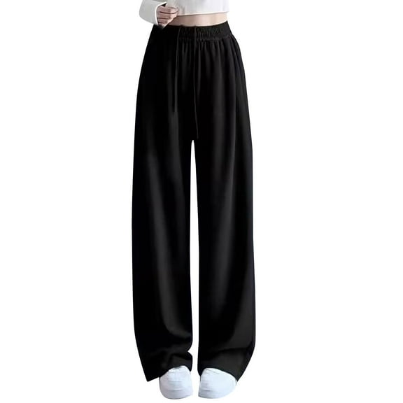 KAUOD Teen Girls Baggy Wide Leg Sweatpants Soft Lightweight Loose Fit Joggers Pants Kids High Waist Straight Sport Pants