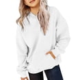thumbnail image 1 of KAUOD Teen Girls Oversized Hoodies Cotton Trendy Pullover Sweatshirts Tops with Pockets Kids Plain Cute Hoodie Clothes, 1 of 5