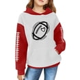 thumbnail image 1 of KAUOD Teen Girls Ribbed Hoodies Baseball Cute Pullover Hoodie Sweatshirts Kids Long Sleeve Fall Casual Tops Sweatshirts, 1 of 7