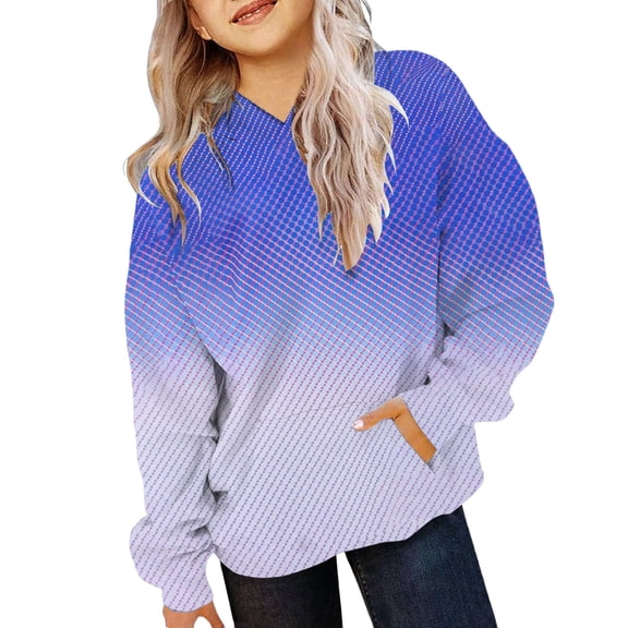 KAUOD Teen Girls Ribbed Hoodies Cotton Cute Trendy Oversized Pullover Sweatshirts Clothes Kids Fall Casual Hoodies Tops