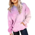 thumbnail image 1 of KAUOD Teen Girls Tie Dye Cute Hoodies Cotton Fleece Warm Pullover Sweatshirts Tween Kids Long Sleeve Hoodie with Pockets, 1 of 7