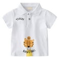 thumbnail image 1 of KAUOD Toddler Baby Boys Pol𝗼 Shirts Short Sleeve Button Down Collared Shirt Kids Dinosaur Printed Easter Tops Cute Cartoon Clothes, 1 of 8