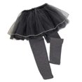 thumbnail image 1 of KAUOD Toddler Baby Girls Footless Leggings Pants with Lace Ruffle Tutu Skirt Little Girls Tulle Skirted Leggings Pants Bottoms, 1 of 4