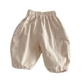thumbnail image 1 of KAUOD Toddler Baby Lightweight Utility Cargo Shorts Bloomers Boys Girls Knee Lengths Loose Fit Oversized Short Pants, 1 of 9