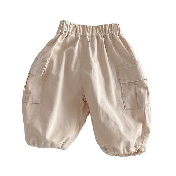 KAUOD Toddler Baby Lightweight Utility Cargo Shorts Bloomers Boys Girls Knee Lengths Loose Fit Oversized Short Pants