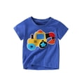 thumbnail image 1 of KAUOD Toddler Boys Cars Print Short Sleeve T Shirts Kids Baby Soft Cotton Crewneck Graphic Tops Tee Cute Comfy Clothes, 1 of 6