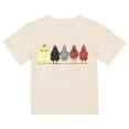 thumbnail image 1 of KAUOD Toddler Boys Girls Short Sleeve T-Shirt Cute Animal Chick Pattern Print Cotton Crew Neck Breathable Birthday Tees, 1 of 9