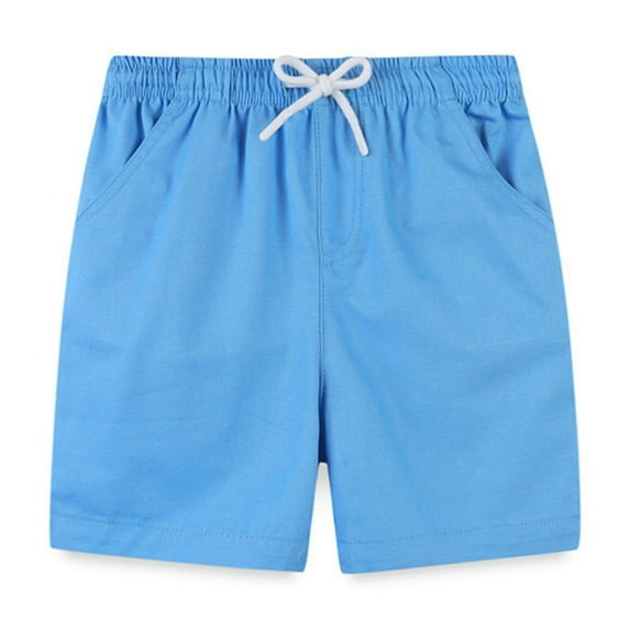 KAUOD Toddler Boys Shorts Solid Color Shorts Summer Beach Short Pants Kids Casual Pull on Short Pants with Pockets