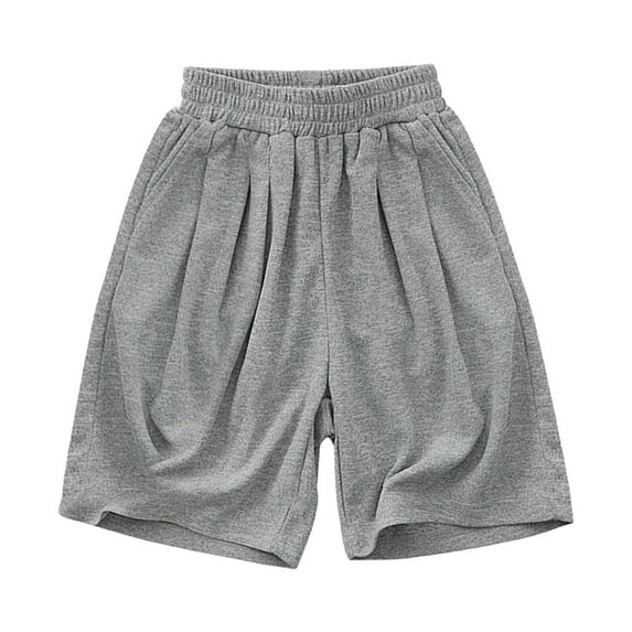 KAUOD Toddler Boys' Shorts Summer Casual Pull On Active Jogger Shorts with Pockets Kids Athletic Running Shorts