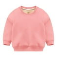 thumbnail image 1 of KAUOD Toddler Cotton Crew Neck Sweatshirts Long Sleeve Cute Plain Casual Pullover Tops Baby Boys Lightweight Sweatshirts, 1 of 3
