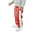 thumbnail image 1 of KAUOD Toddler Fleece Lined Sweatpants Solid Striped Cotton Sport Jogger Pants Baby Active Warm Pants for Boys Girls, 1 of 7