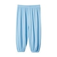 thumbnail image 1 of KAUOD Toddler Flowy Joggers Sweatpants Wide Leg Elastic Waist Palazzo Pants Spring Summer Lightweight Track Pants, 1 of 4