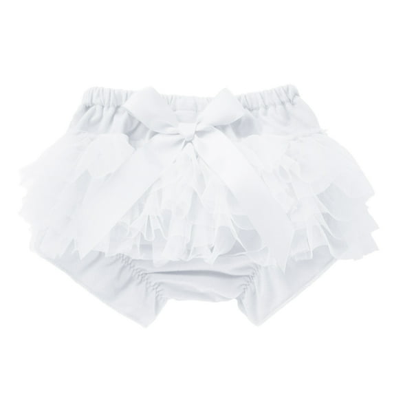 KAUOD Girls Cute Cotton Linen Shorts Elastic Waist Casual Pants with Ruffle Lace Summer Beach Shorts Baby Fashion Sports Pants