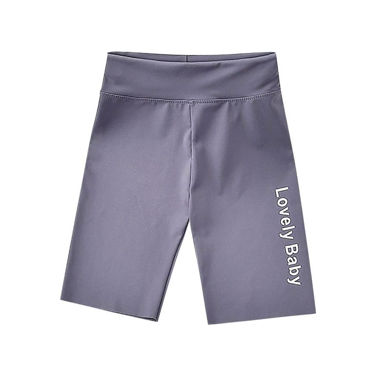 KAUOD Toddler Kids Compression Leggings Shorts Cotton Soft Letter