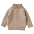 thumbnail image 1 of KAUOD Toddler Pullover Sweater Ribbed Knit Cotton Crew Neck Sweater Baby Girls Soft Plain Long Sleeve Tops Clothes, 1 of 4