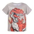 thumbnail image 1 of KAUOD Toddler T-Shirt Soft Cotton Short Sleeve Graphic Tee with Funny Dinosaur Print Kids Baby Crewneck Summer Casual Tops, 1 of 7