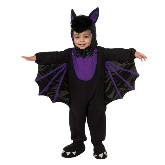 KAUOD Toddler Wing Sleeve Halloween Performance Jumpsuits Fleece Plush Hooded Skeleton Rompers Outfits 3-12 Years