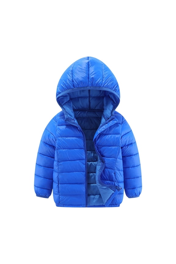 Toddler Winter Puffer Jackets Lightweight Windproof Zip up Hooded down Coats Kids Waterproof Hooded Quilted Outwear