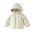 thumbnail image 1 of KAUOD Toddler Winter Puffer Jackets Waterproof Lightweight Hooded down Coats Kids Baby Plain Snow Ski Outwear with Pockets, 1 of 4
