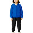 thumbnail image 1 of KAUOD Toddler Zip up Hoodie Joggers Pants Sets 2pc Soft Cotton Fall Hooded Sweatshirts Sweatpants Fall Lightweight Outfits, 1 of 6