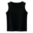 thumbnail image 1 of KAUOD Unisex Kids Toddler Baby Boys Girls Solid Tank Tops T-Shirts Cotton Undershirts Summer Sleeveless Vest Basic Tees, 1 of 2