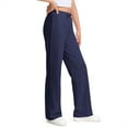 thumbnail image 1 of KAUOD Youth Girls Soft Long Pants High Waist Stretchy Un𝐢form Trousers with Pockets Teen Kids Cotton Joggers Sweatpants, 1 of 7