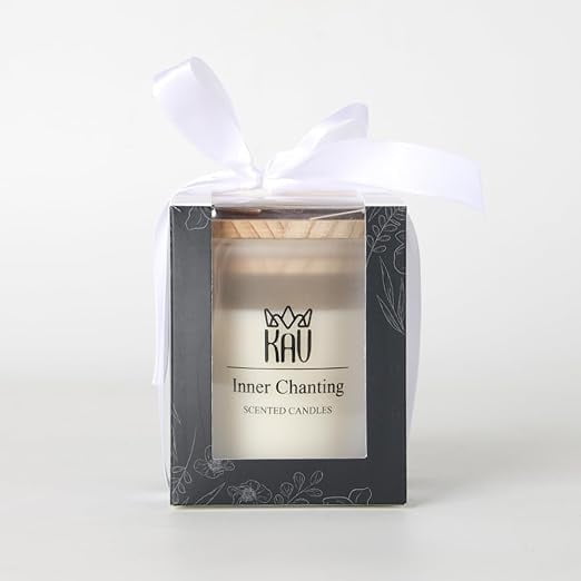 KAV Inner Chanting 150g Rosemary Scented Candle with 25 h Burn Time, Home Decor, Natural Soy Wax, Premium