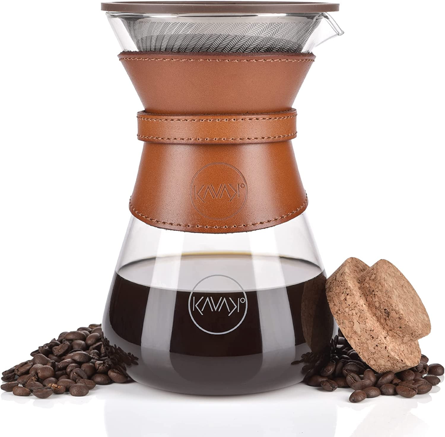 https://i5.walmartimages.com/seo/KAVAKO-Pour-Over-Coffee-Maker-Set-with-Double-Layer-Stainless-Steel-Filter-Cork-Lid-and-Leather-Collar-37oz-7-cups_15704f0f-e243-42b8-a736-19b12e47ff81.b2287542dd5449aea50b6234ee3cc6ef.jpeg