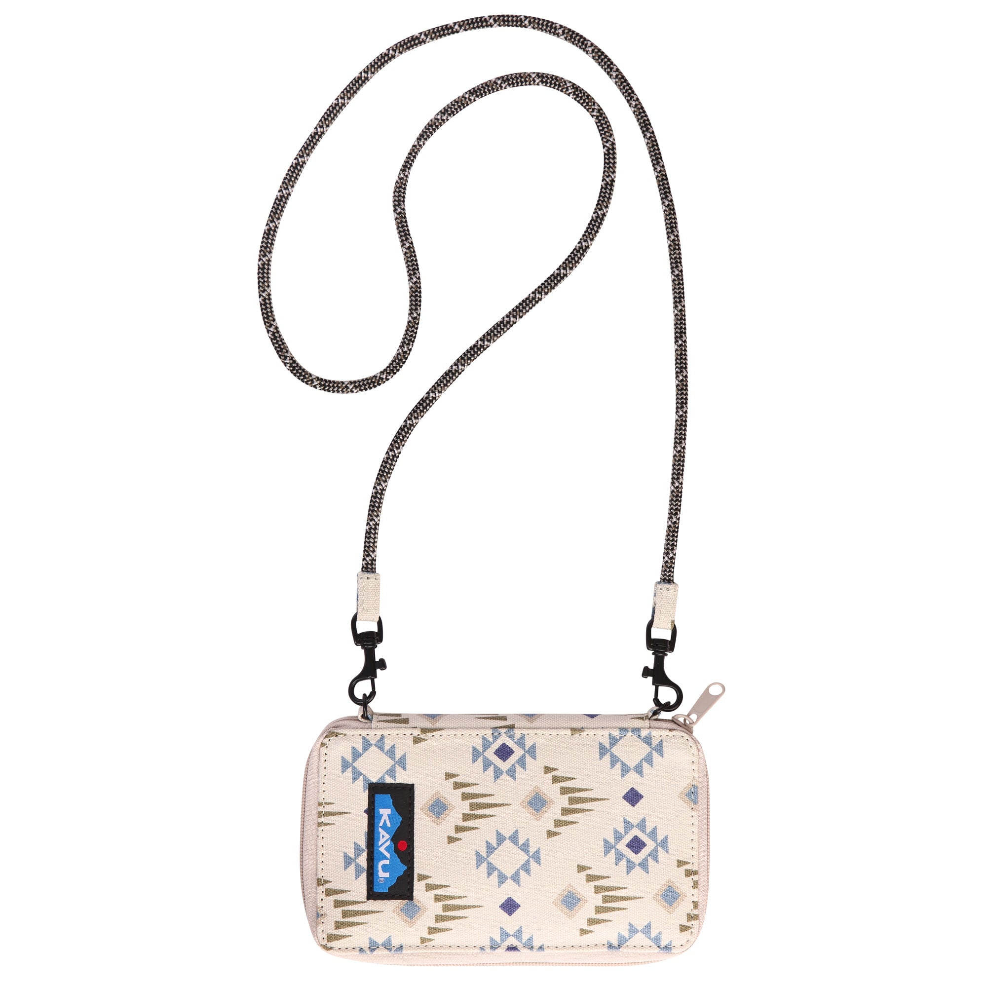 KAVU Go Time BiFold Crossbody Wallet with Rope Strap Mystic Mosaic
