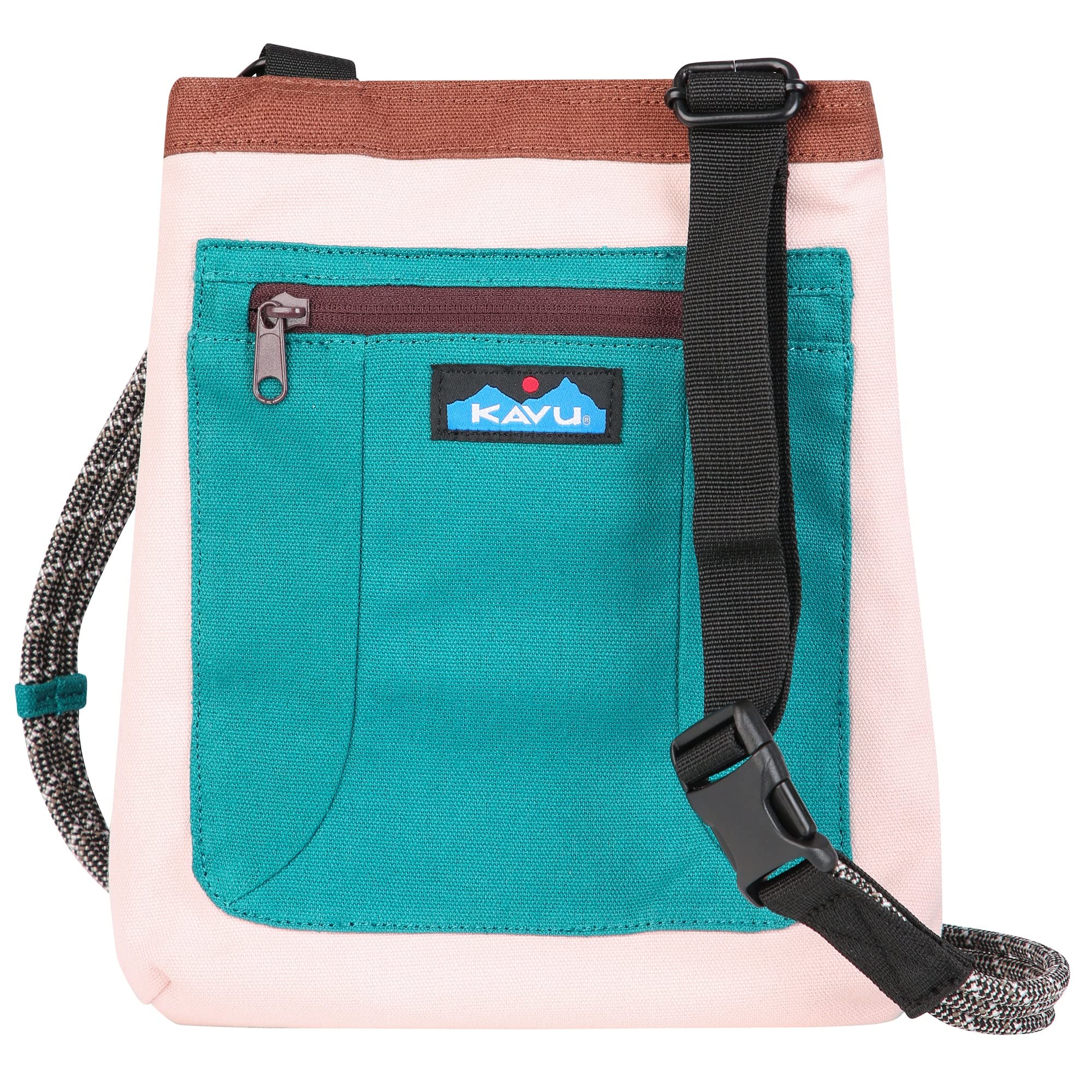 KAVU Keepalong Semi Padded Sling Canvas Rope Crossbody Bag